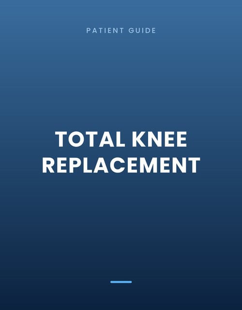 Patient guide cover: knee surgery