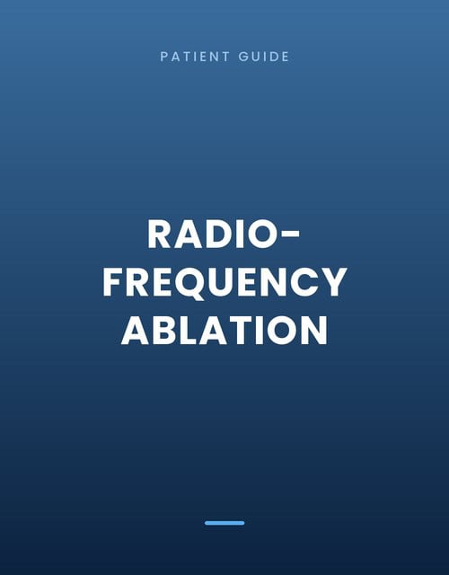 Patient guide cover: radiofrequency ablation